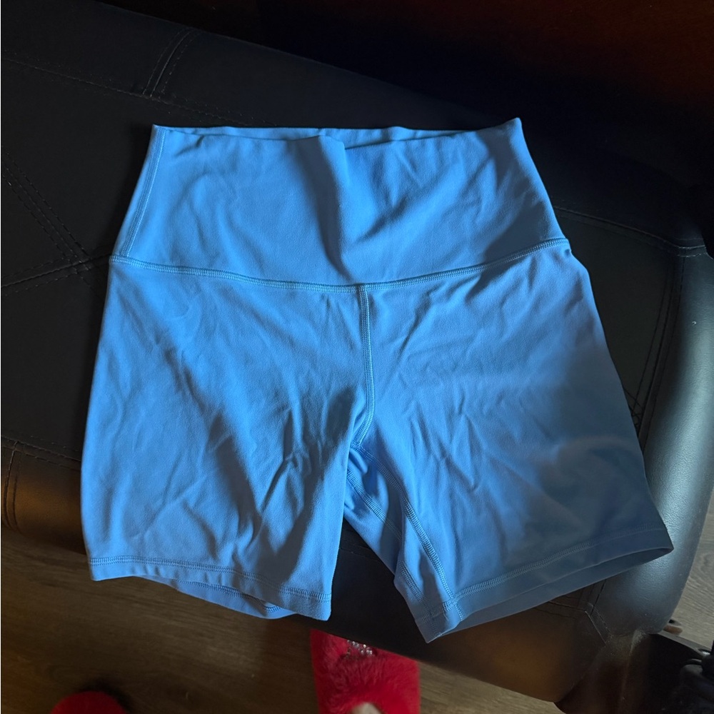 Lululemon Athletica Light Blue Bike Shorts